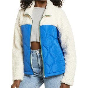 Thread & Supply Mixed Media Fleece Jacket